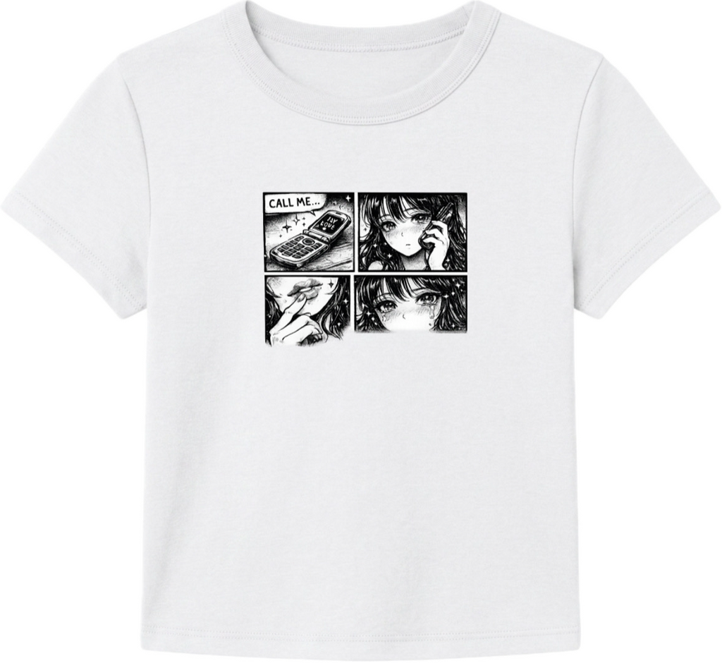 Call Me Retro Comic Baby Tee