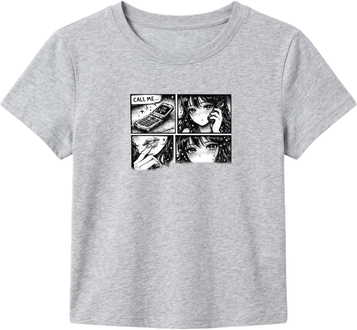 Call Me Retro Comic Baby Tee