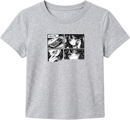 Call Me Retro Comic Baby Tee