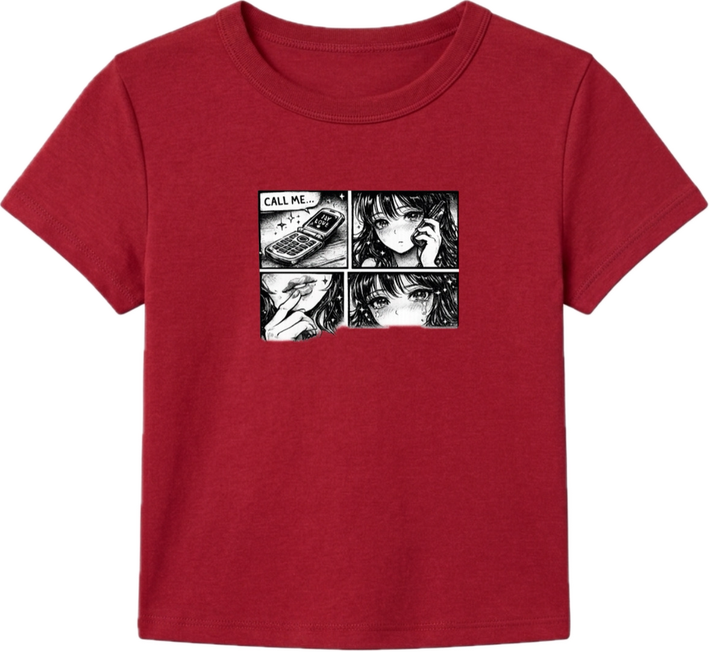 Call Me Retro Comic Baby Tee
