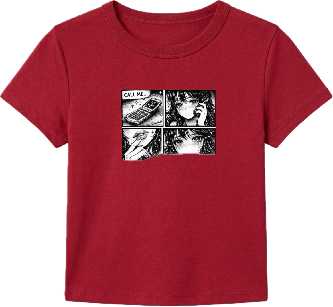Call Me Retro Comic Baby Tee