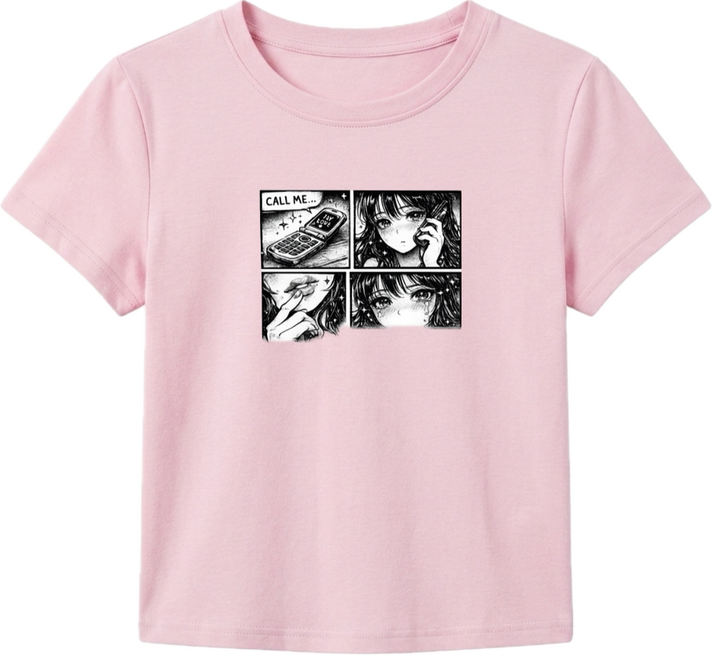 Call Me Retro Comic Baby Tee