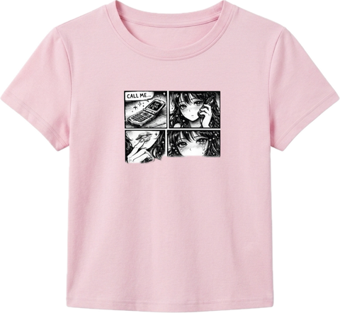 Call Me Retro Comic Baby Tee