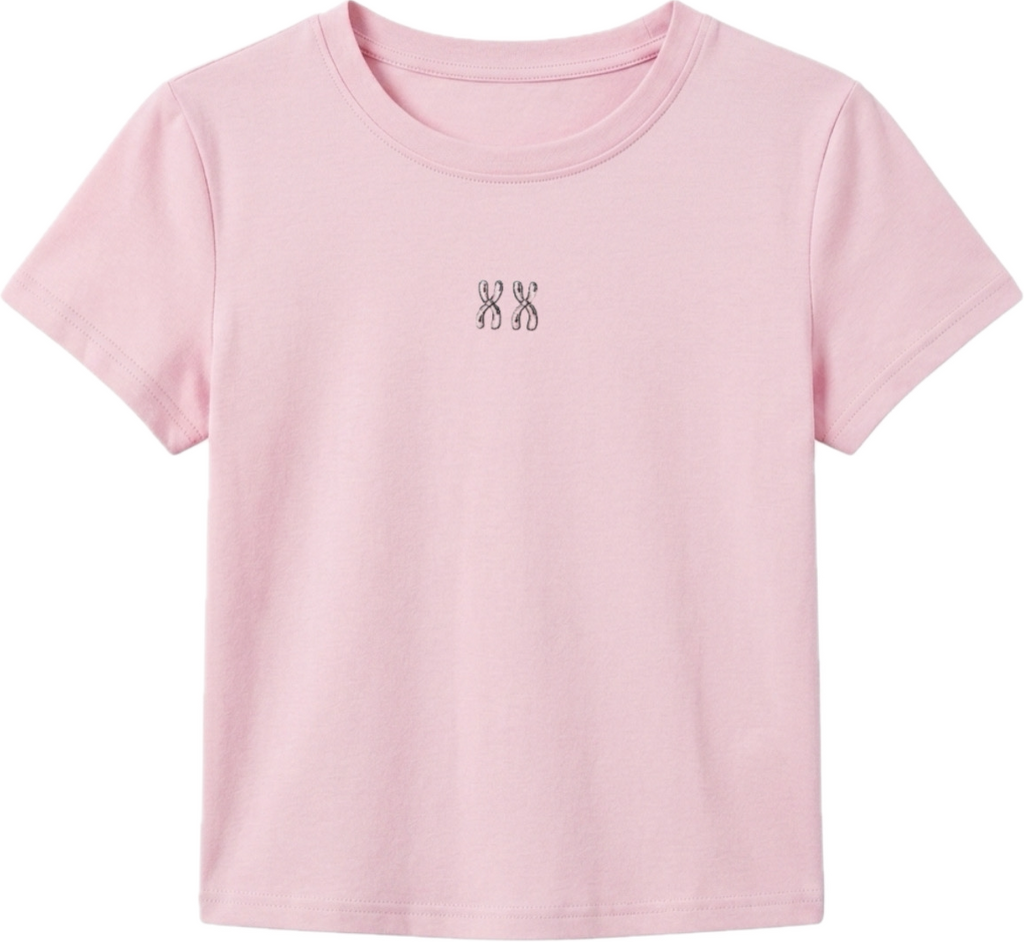 XX Chromosome Embroidered Baby Tee