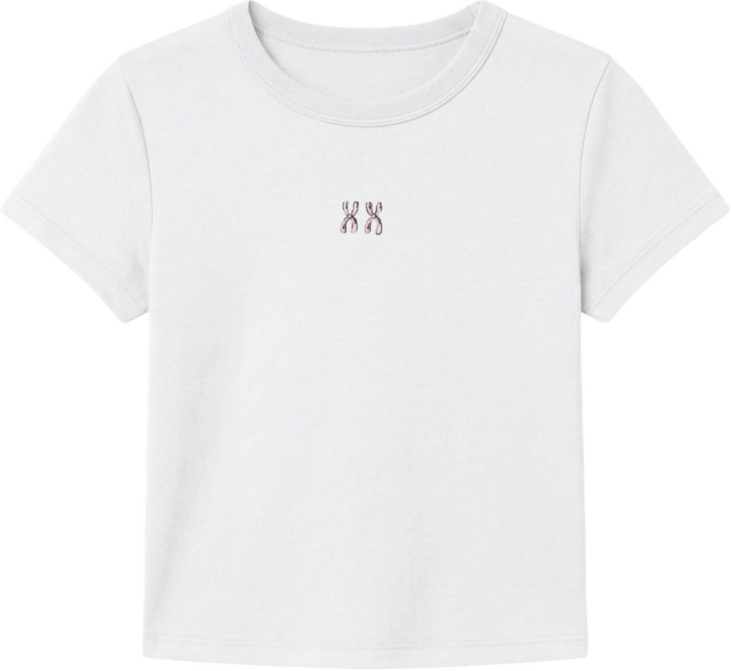 XX Chromosome Embroidered Baby Tee