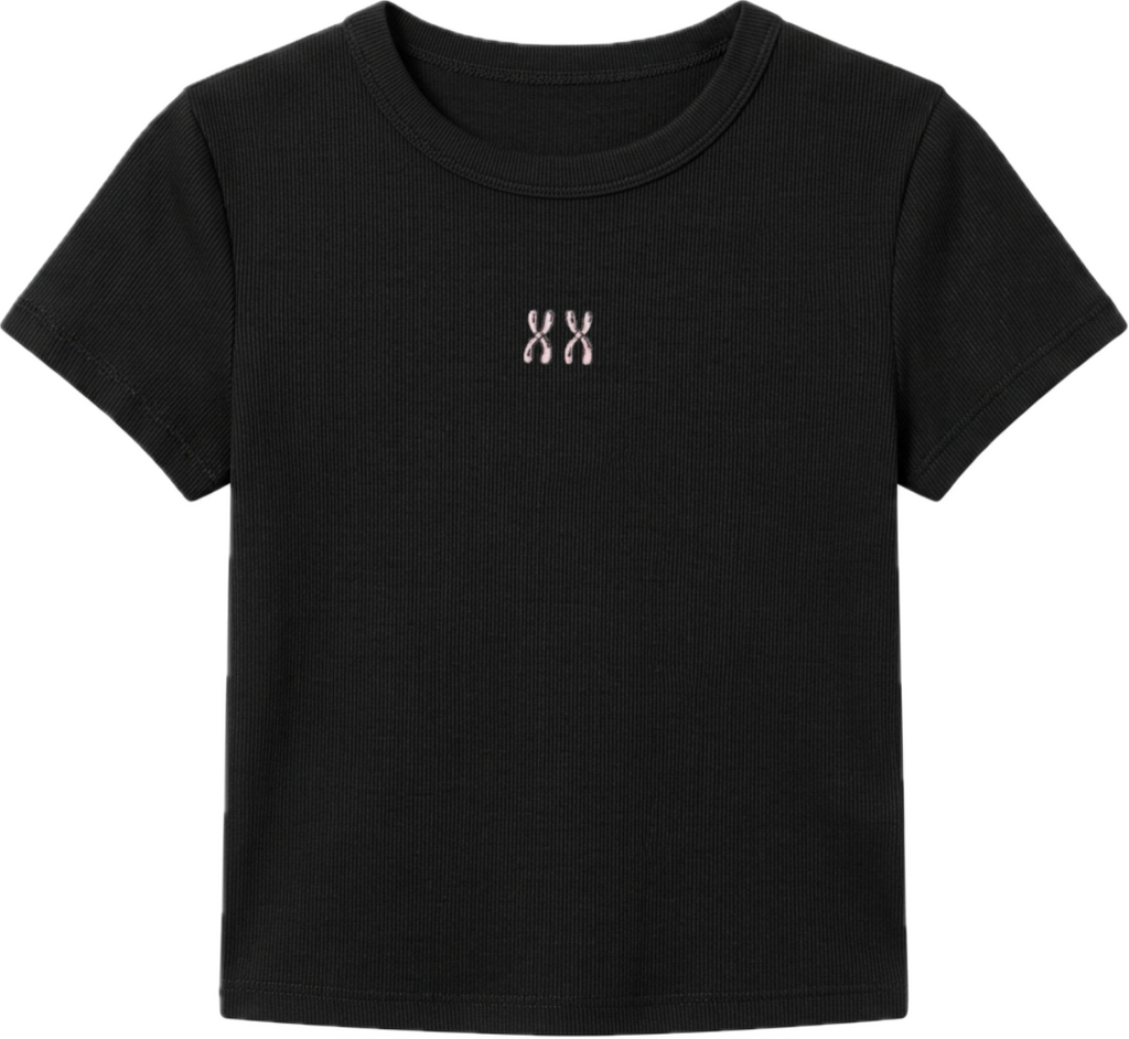 XX Chromosome Embroidered Baby Tee