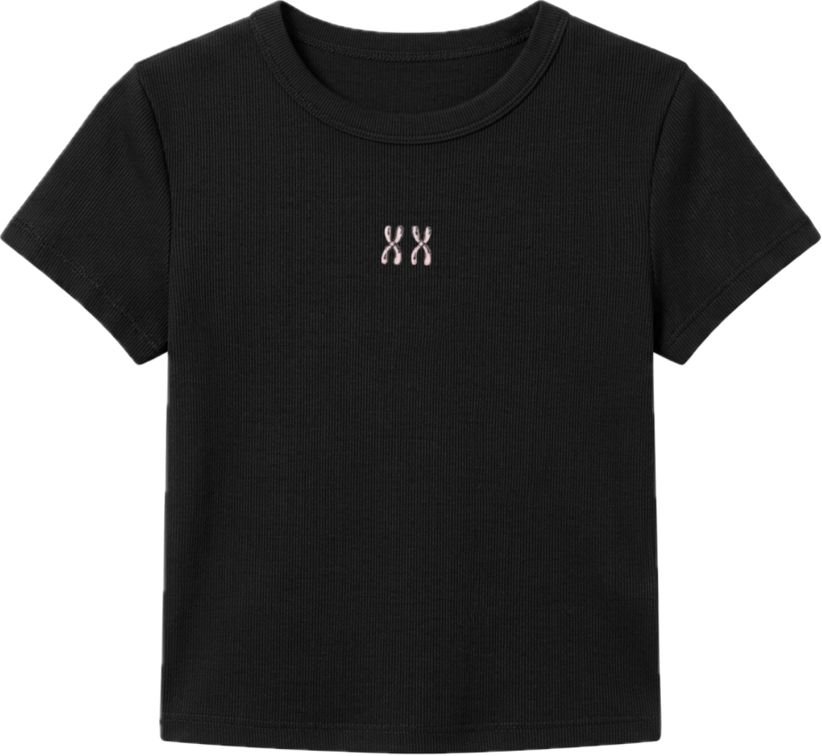 XX Chromosome Embroidered Baby Tee