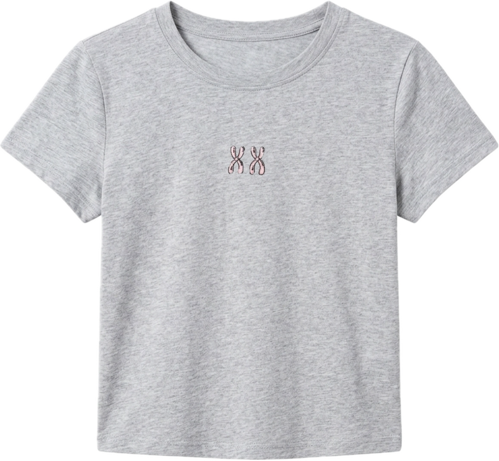 XX Chromosome Embroidered Baby Tee