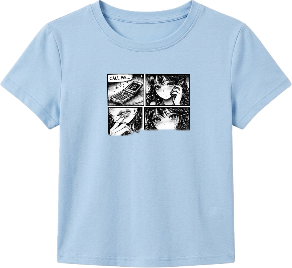 Call Me Retro Comic Baby Tee