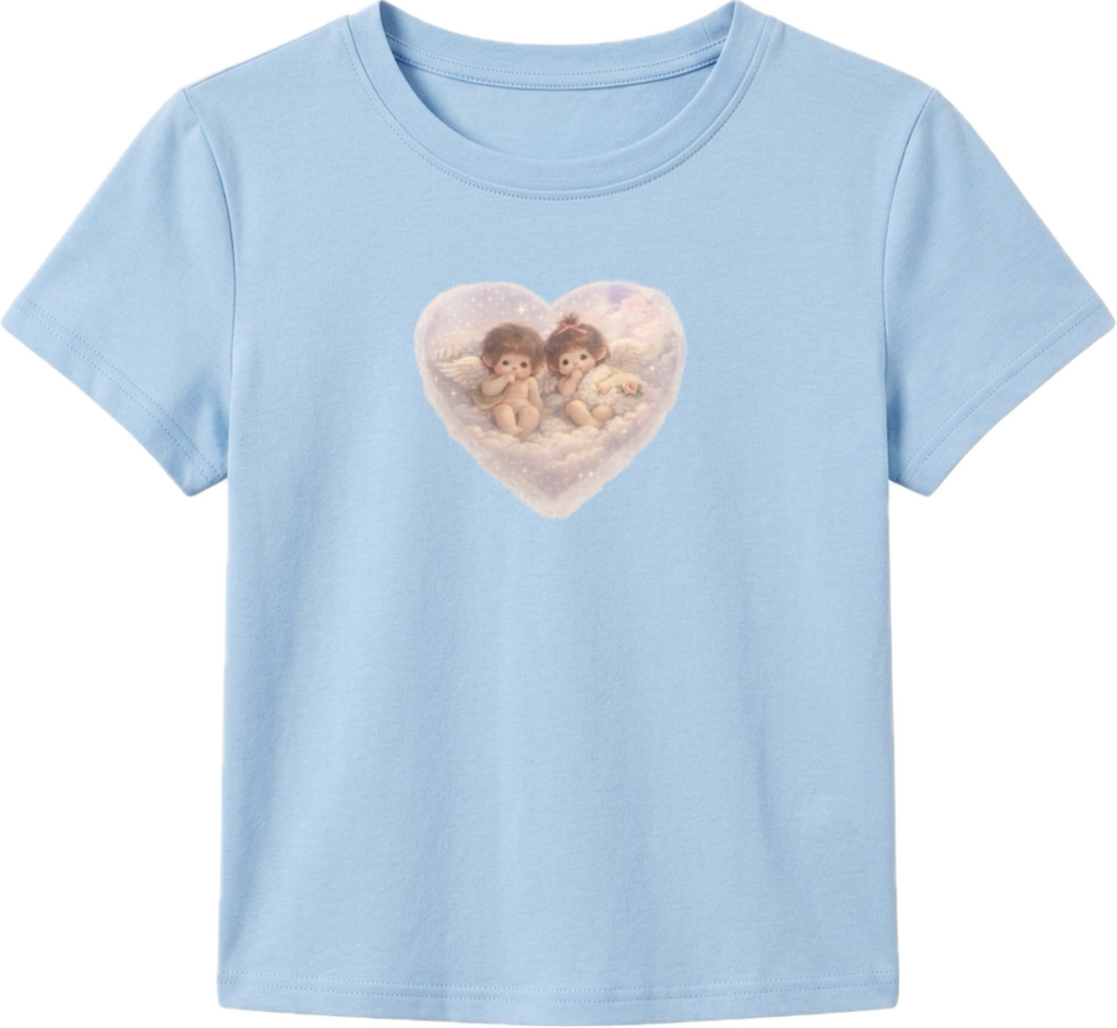 Cherub Print Baby Tee