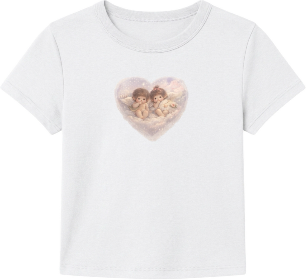 Cherub Print Baby Tee