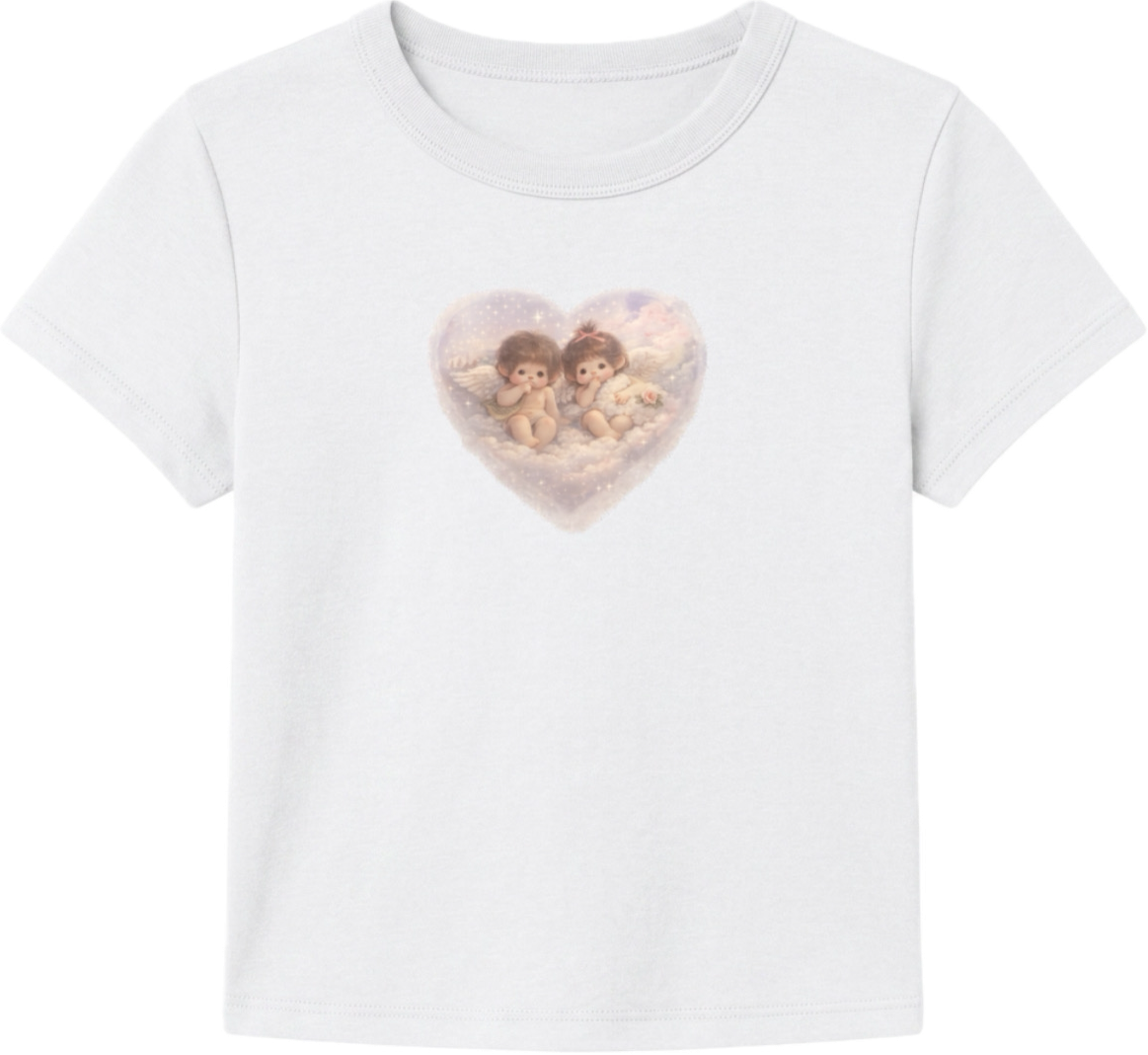 Cherub Print Baby Tee