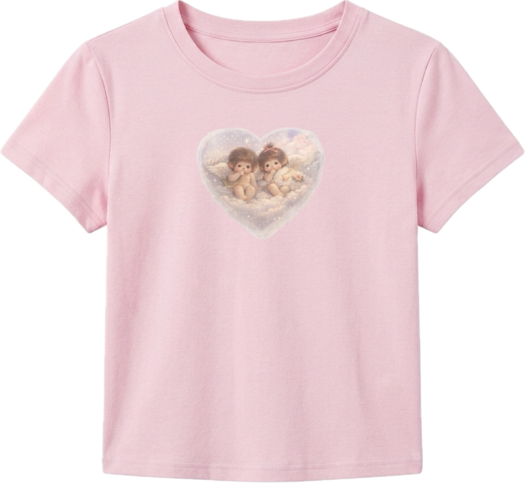 Cherub Print Baby Tee