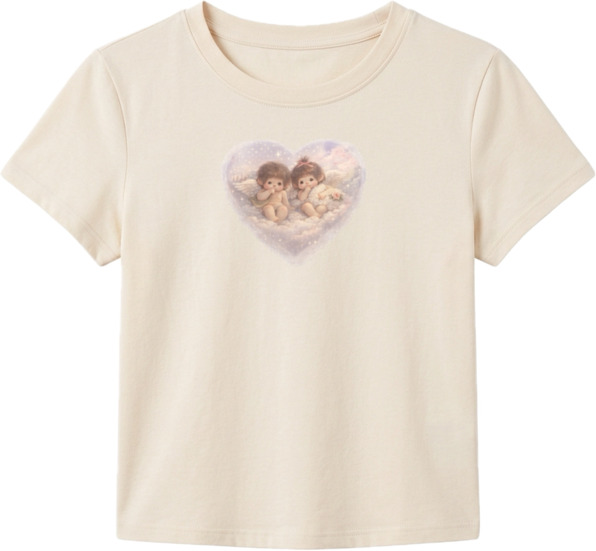 Cherub Print Baby Tee